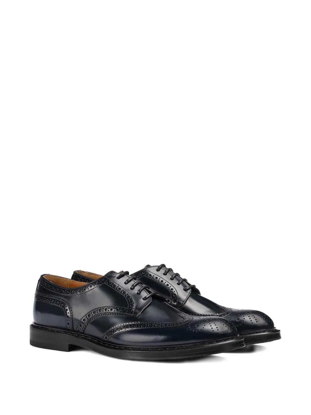 Doucal's leather lace-up brogues Black