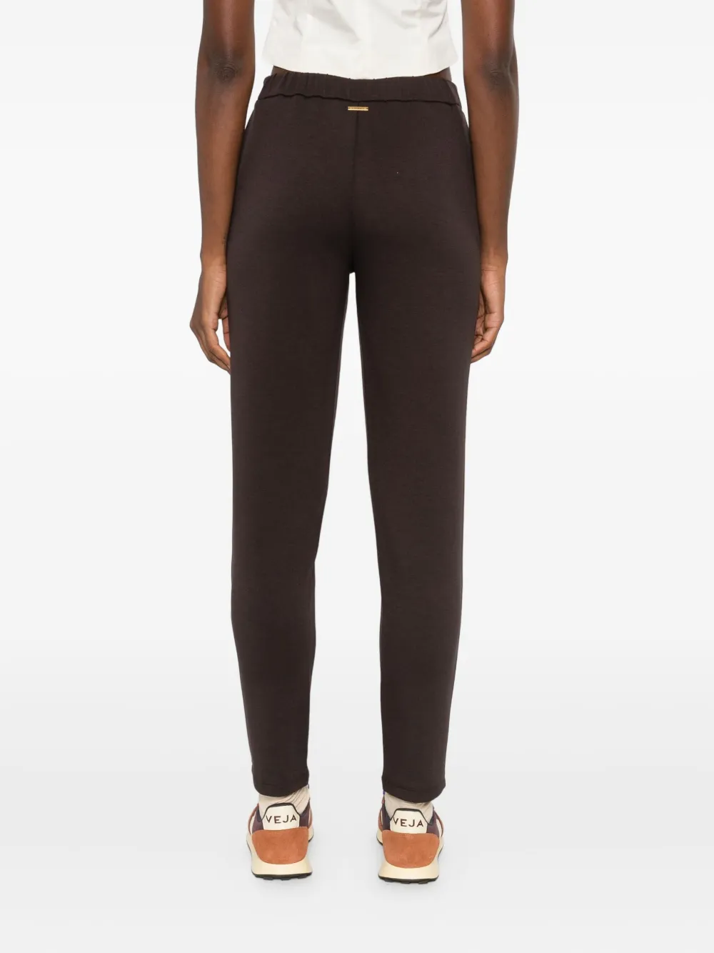 Twinset Front-crease Straight Trousers In Black