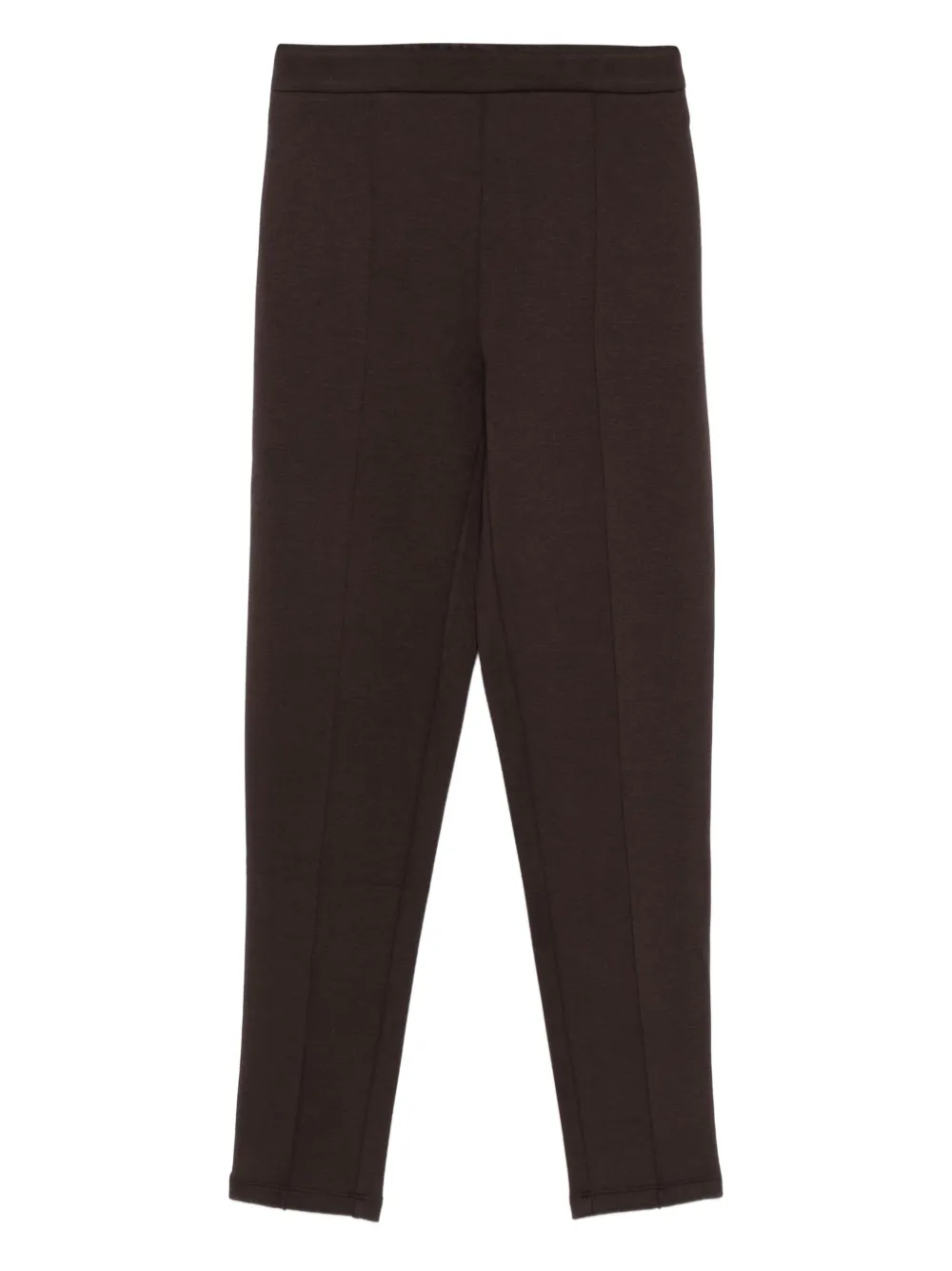 Twinset Front-crease Straight Trousers In Black