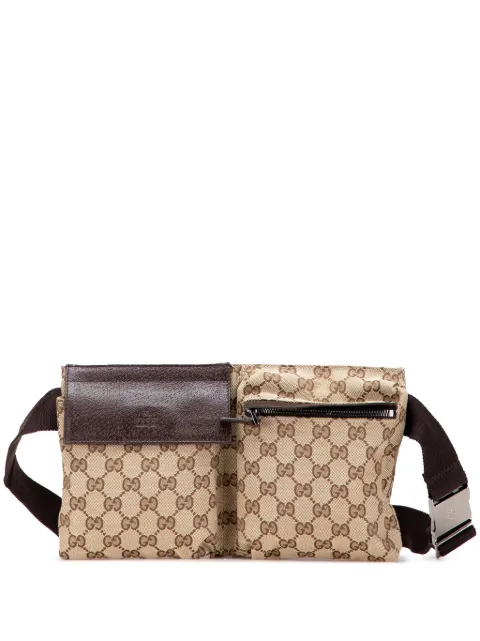 Gucci Pre-Owned Marsupio Double Pocket in tela GG con tasche 2000-2015