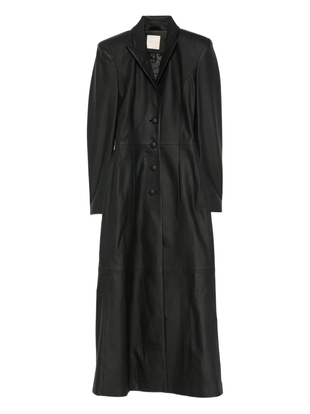 Vestiaire d'un Oiseau Libre leather maxi coat | Black | Image 1