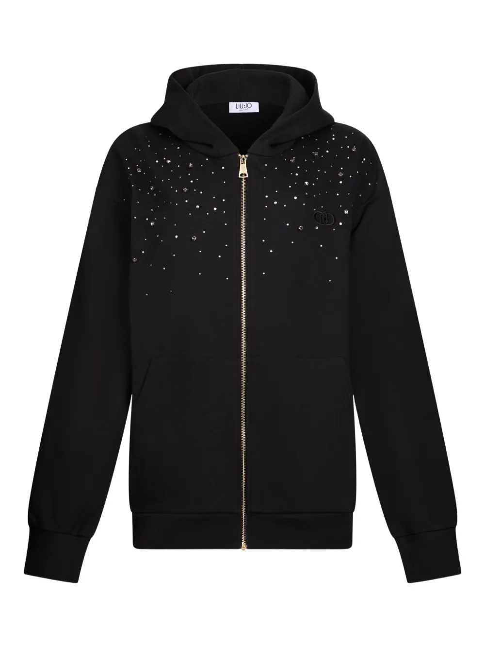 rhinestone-embellished hoodie