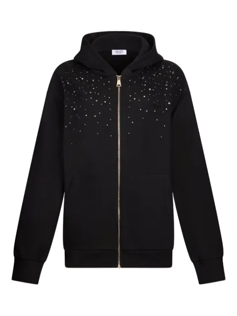 LIU JO rhinestone-embellished hoodie
