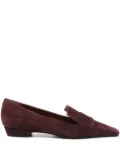 Roberto Festa suede square-toe loafers - Red
