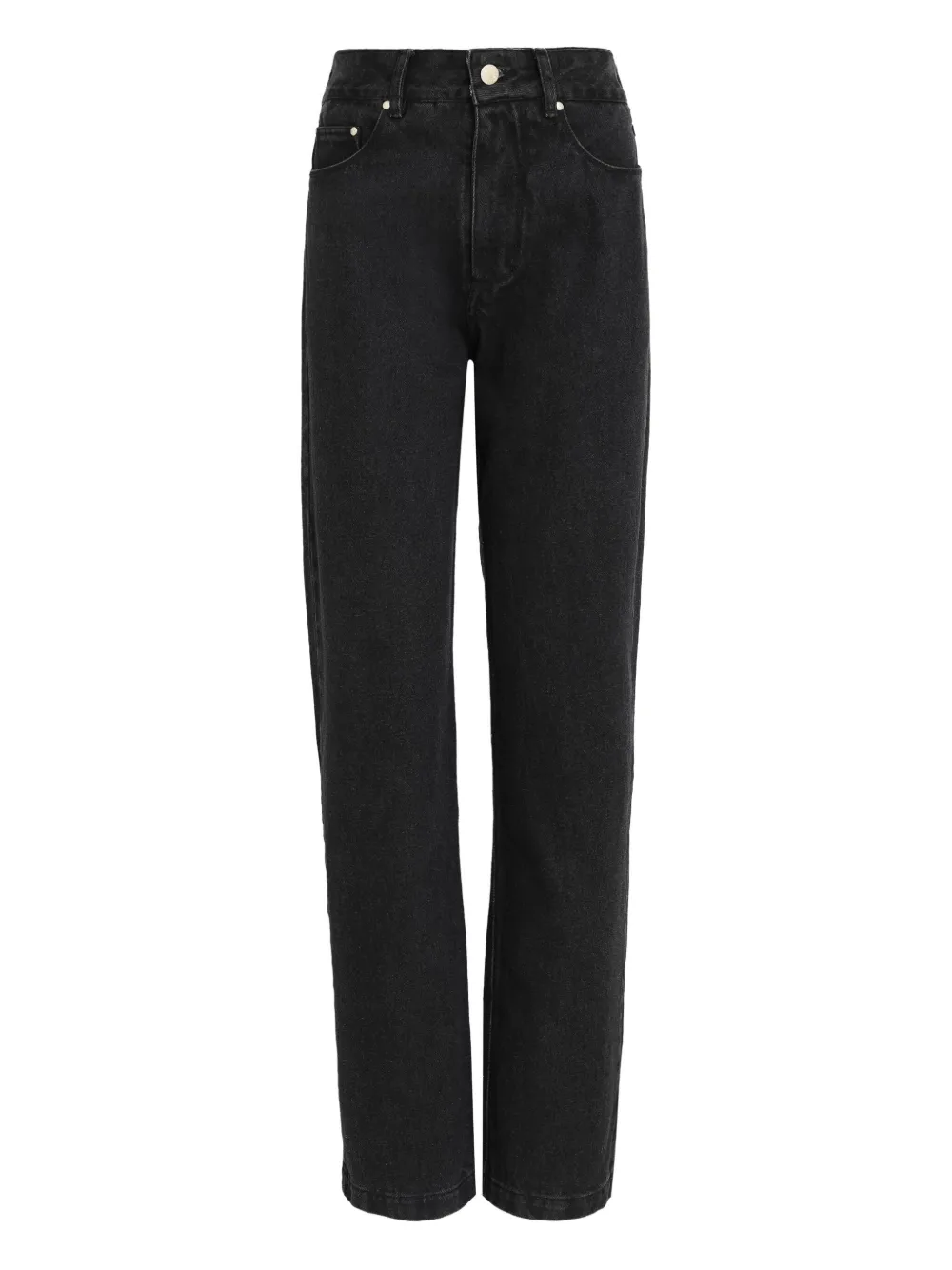 back-patch straight-leg jeans