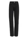 Amapô back-patch straight-leg jeans - Black