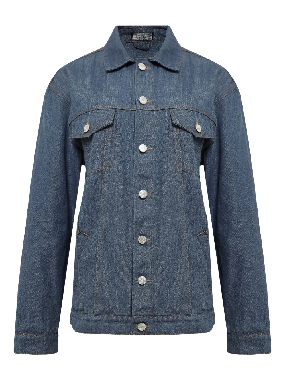 Amapô button-fastening denim jacket - Blu