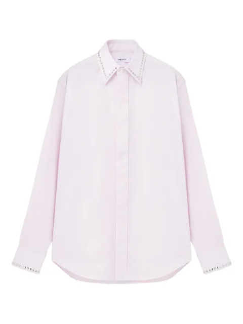 Alexander McQueen camisa con detalles en el cuello