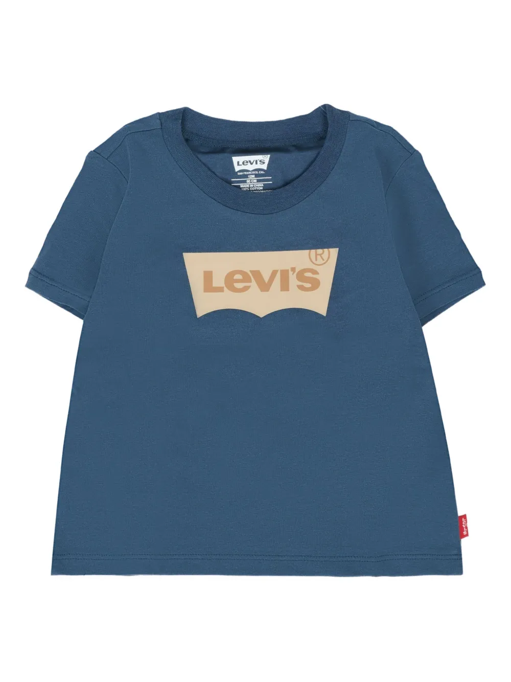 Levi's Kids T-shirt met logoprint Blauw