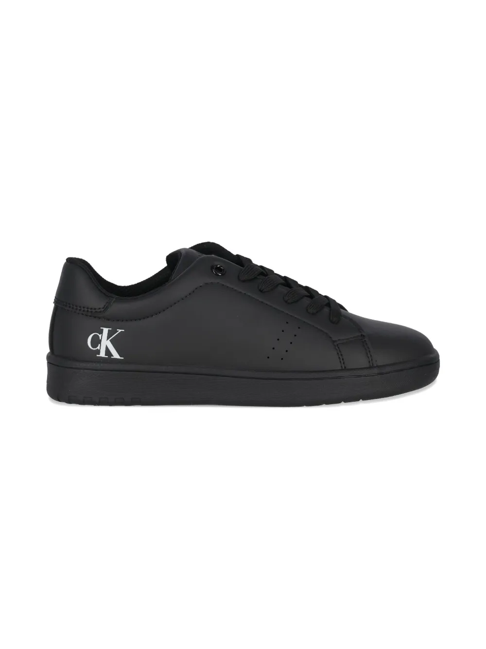 Calvin Klein Logo-print Sneakers In Black
