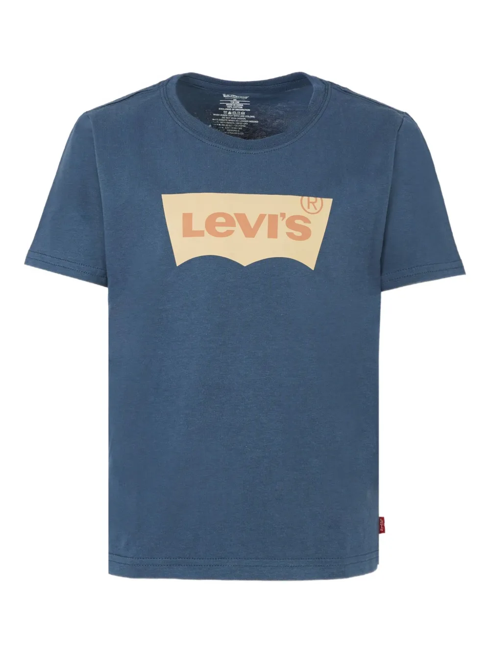 Levi's Kids logo-print T-shirt Blauw