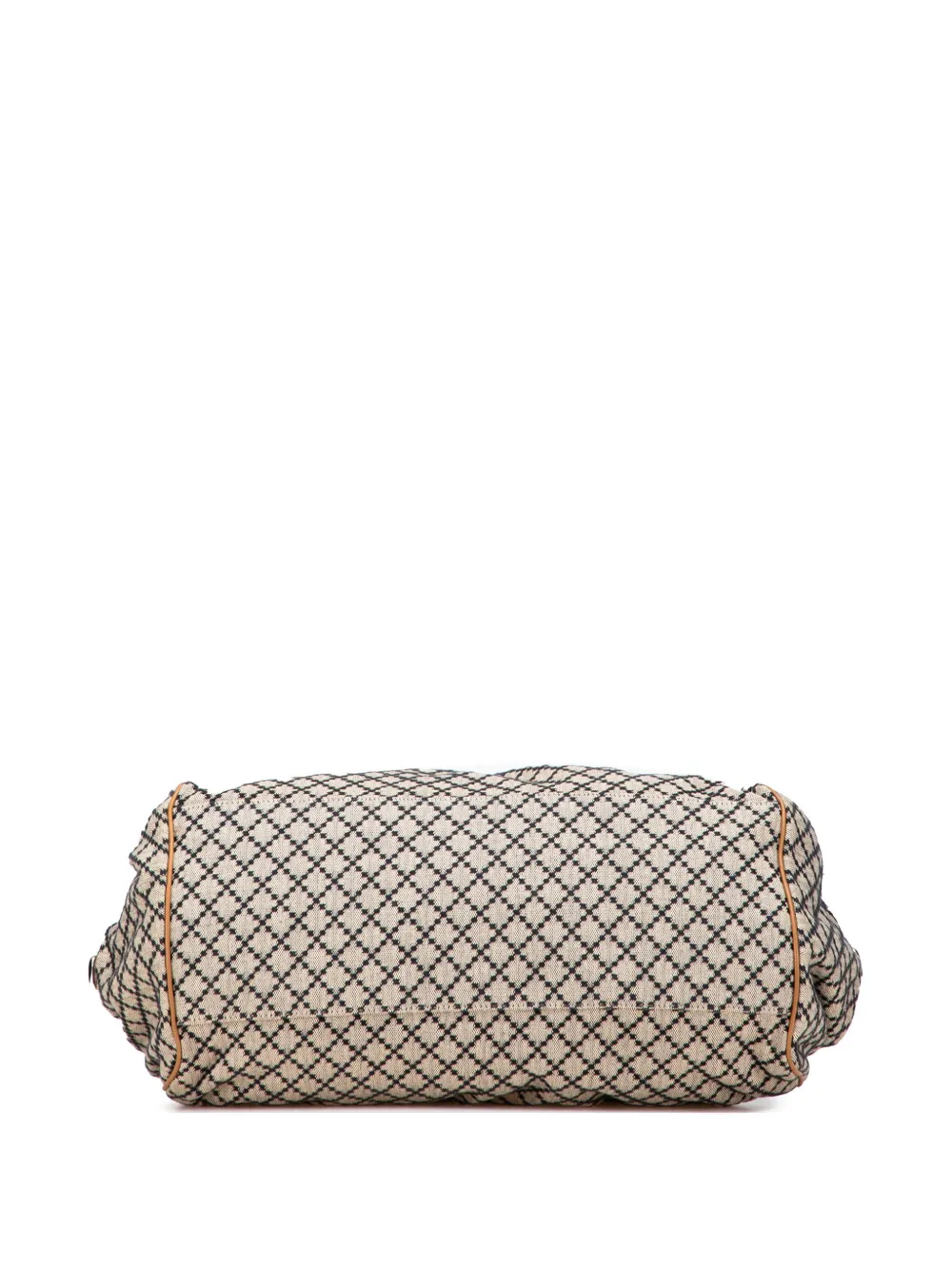 Pre-owned Gucci 2016-2025 Diamante Canvas Sukey Satchel In Brown