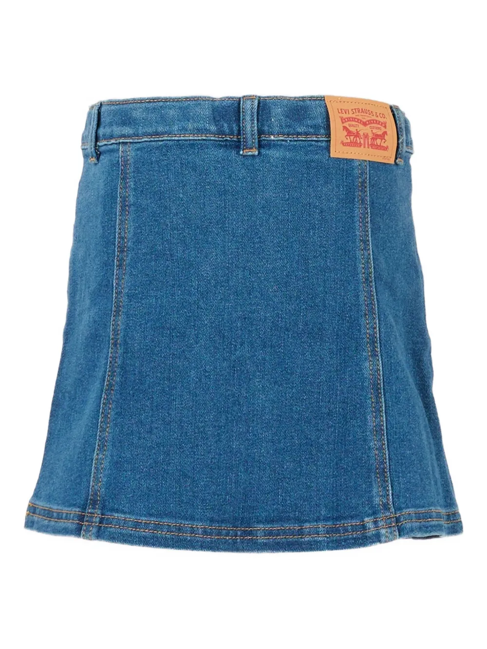 Levi's Kids button-front denim skirt Blauw