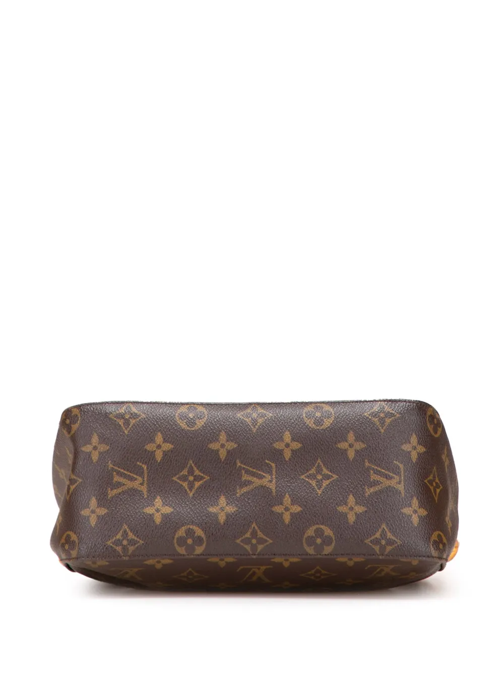 Pre-owned Louis Vuitton 2001 Monogram Looping Mm Shoulder Bag In Brown