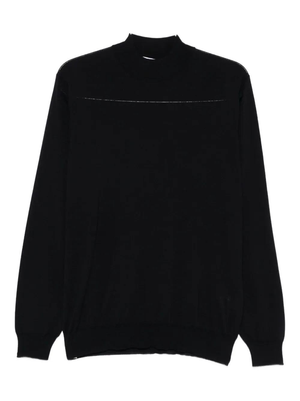 Lardini Wollen trui met opstaande hals Blauw