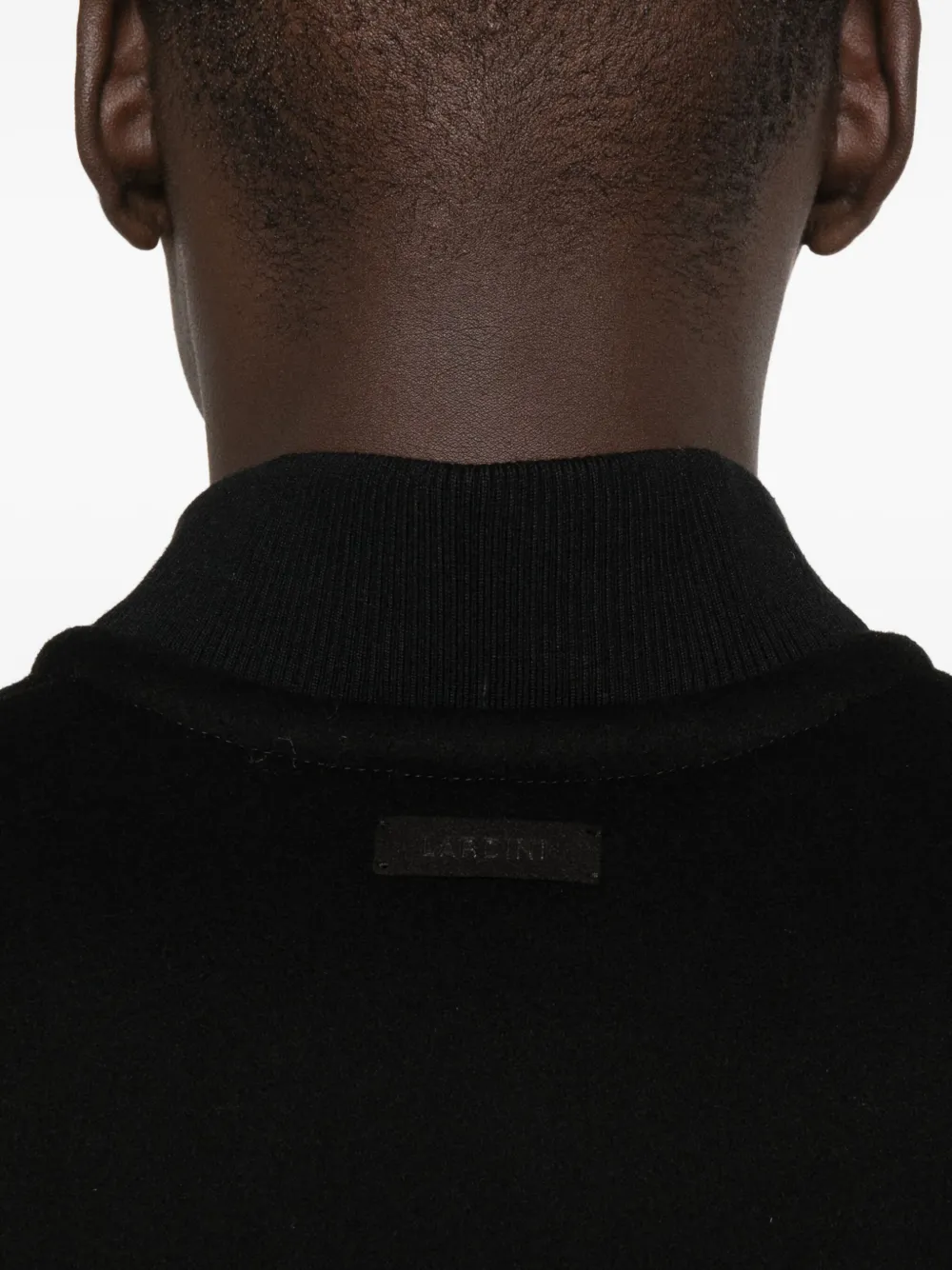 Lardini zip-front gilet Zwart