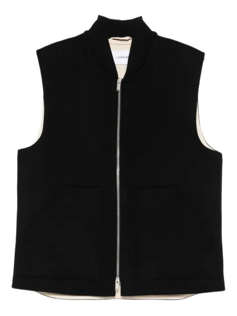 Lardini zip-front gilet
