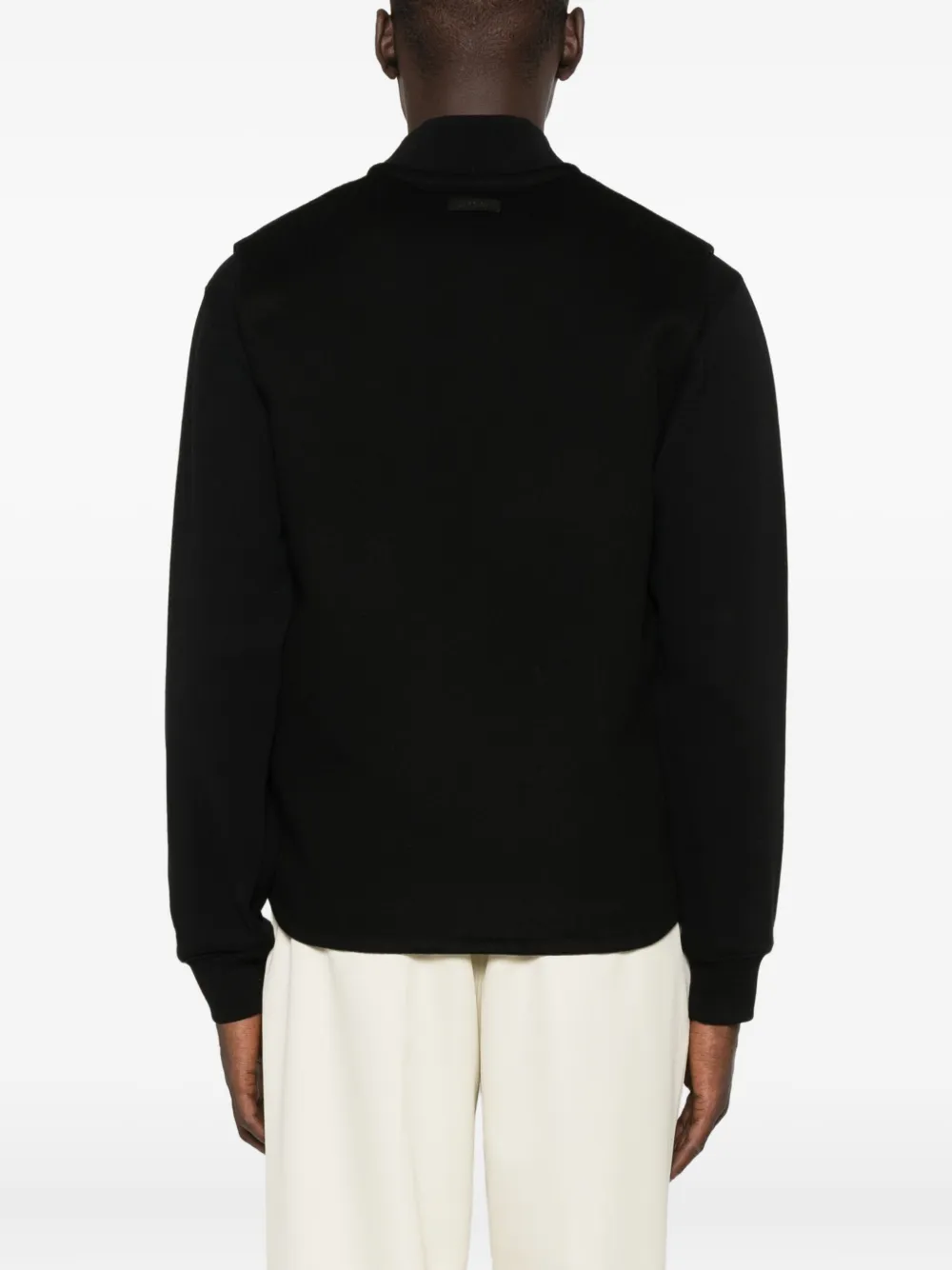 Lardini zip-front gilet Zwart
