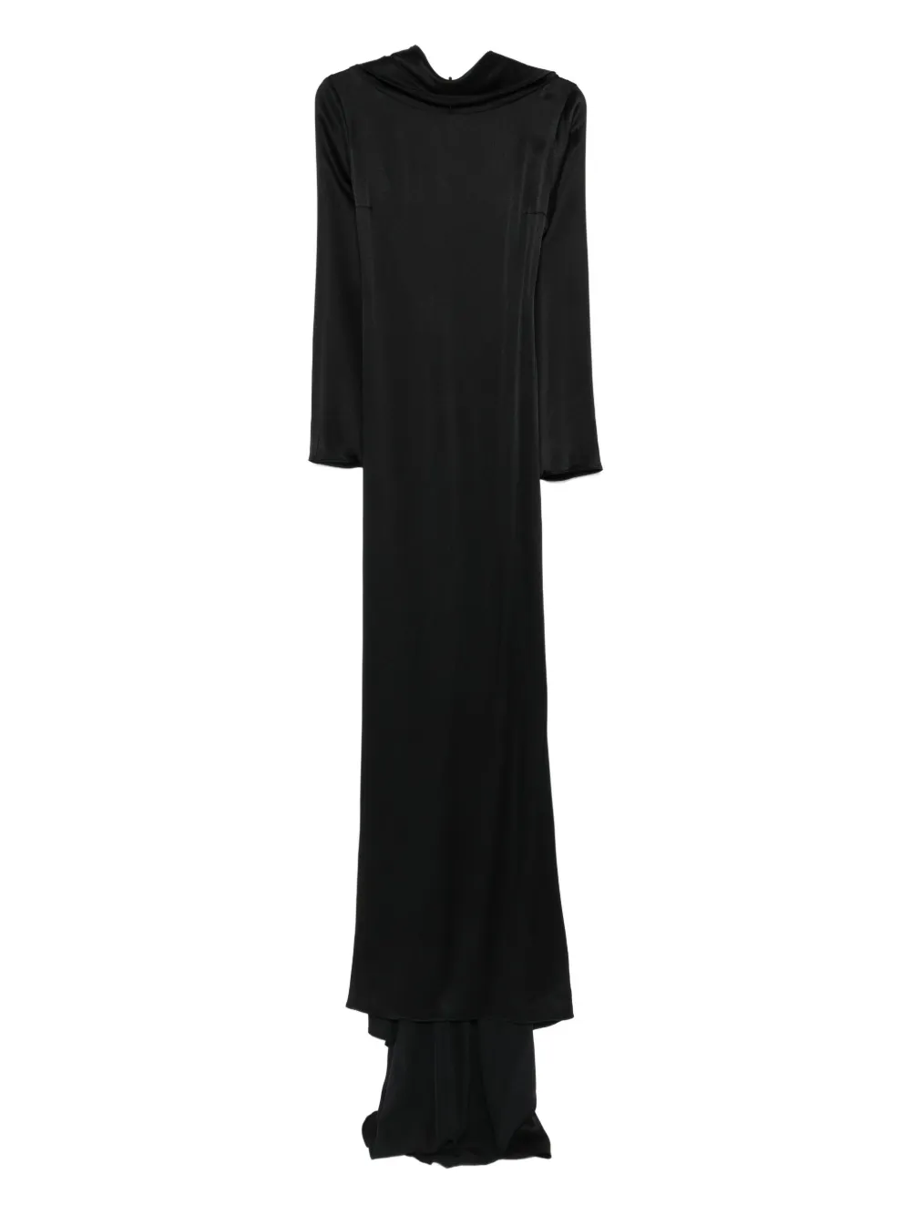 Giuseppe Di Morabito Cowl-neck High-low Maxi Dress In Black