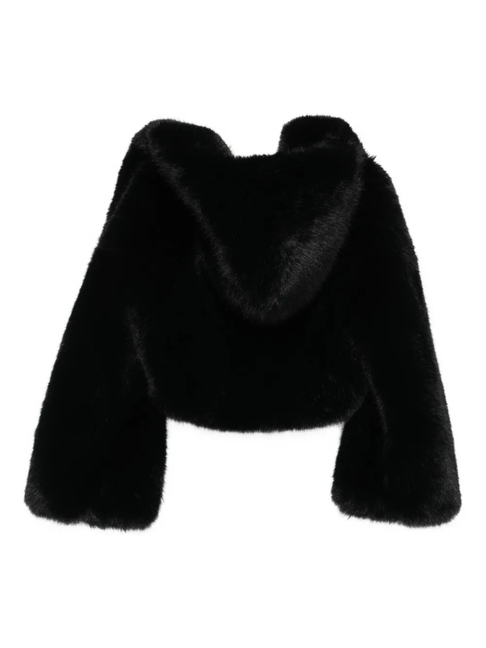 Giuseppe Di Morabito Hooded Faux-fur Jacket In Black