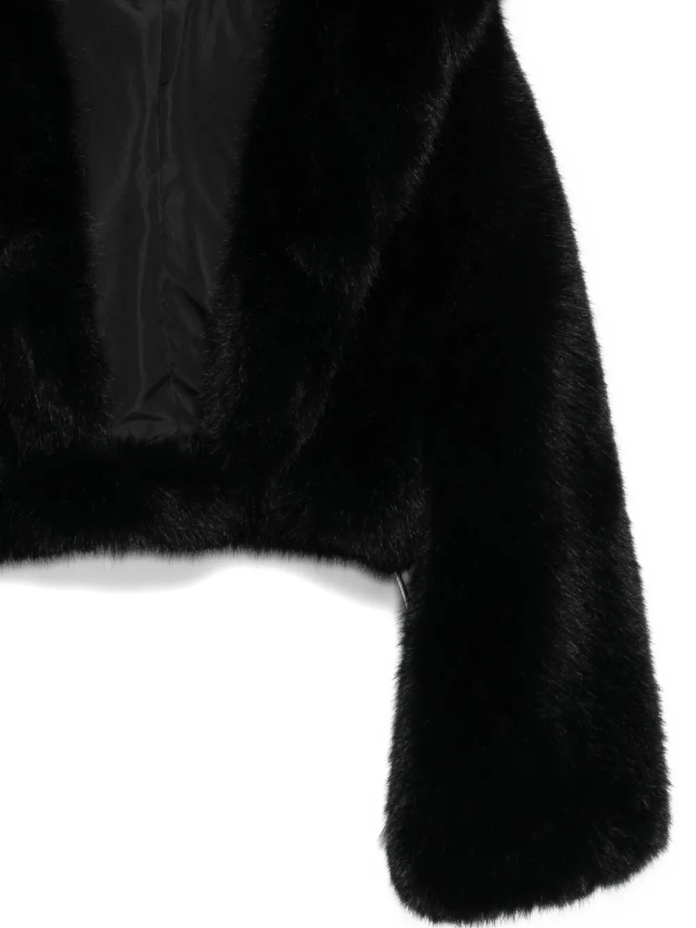 Giuseppe Di Morabito Hooded Faux-fur Jacket In Black