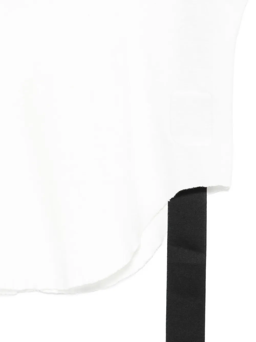 Rick Owens DRKSHDW raw-edge ribbon tank top Wit