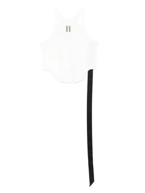 Rick Owens DRKSHDW raw-edge ribbon tank top