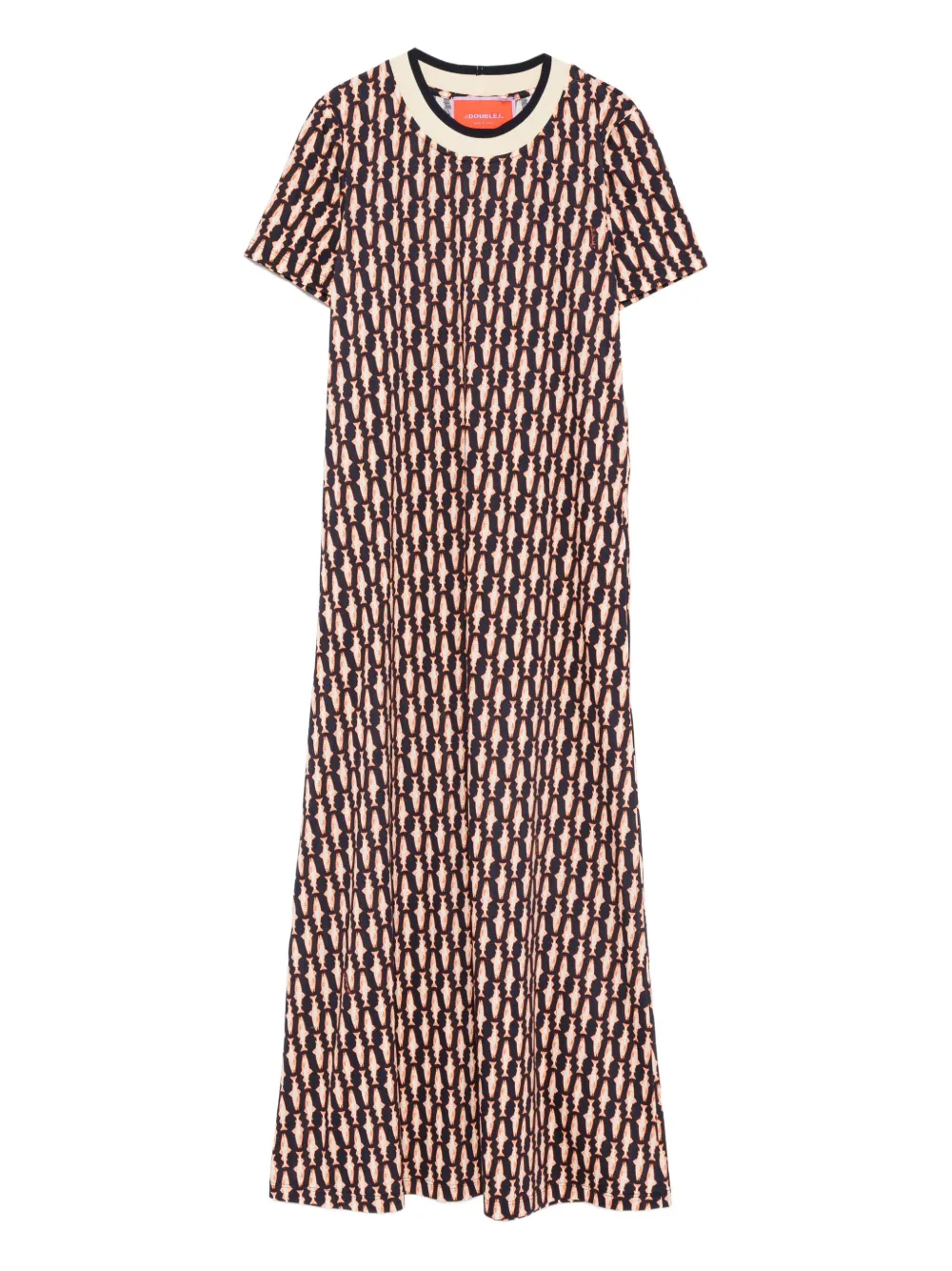 La DoubleJ Jurk met geometrische print Blauw