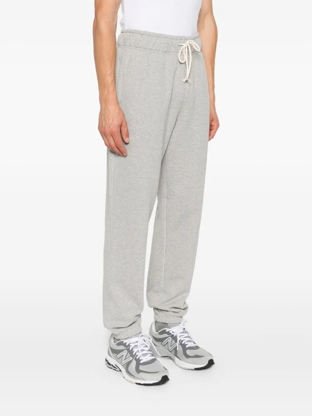New Balance logo-embroidered sweatpants Grijs