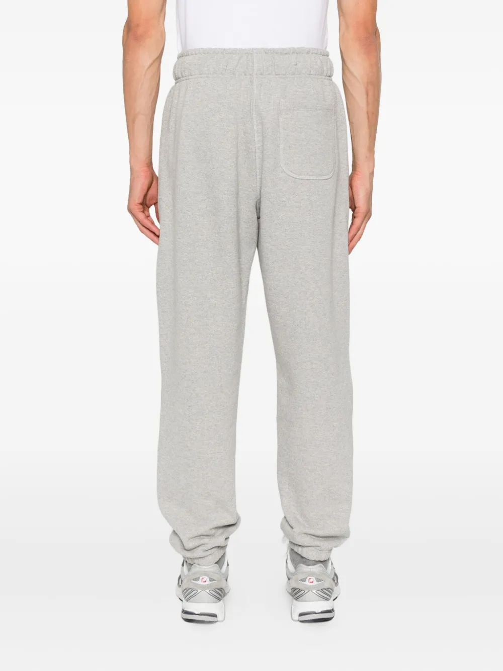 New Balance logo-embroidered sweatpants Grijs
