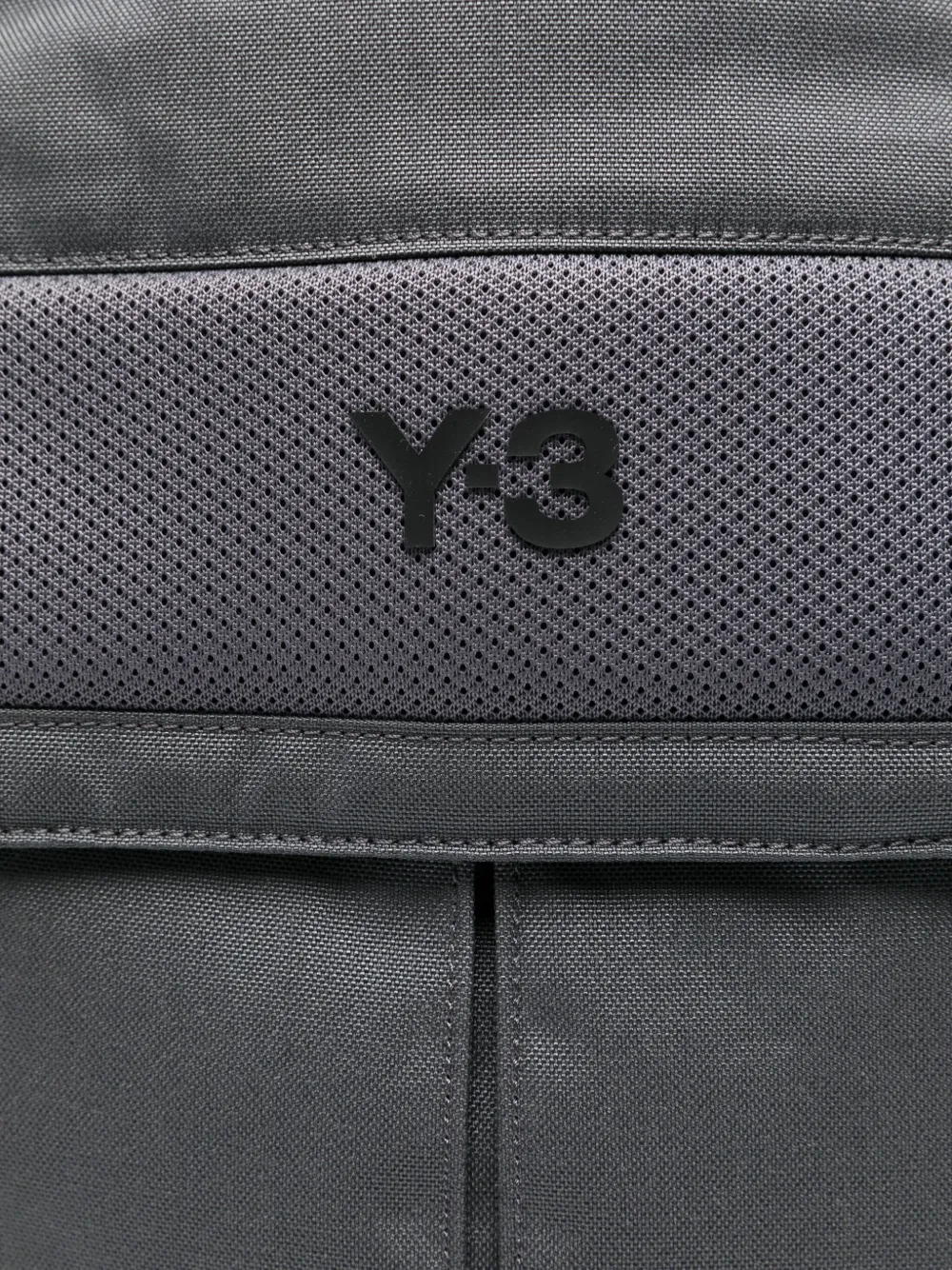 Y-3 Rugzak met zak en logo Grijs