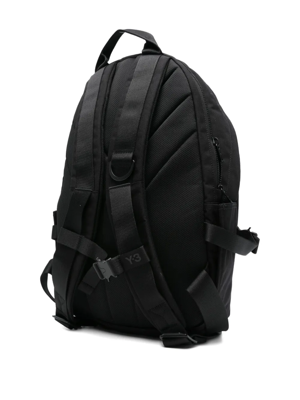 Y-3 Rugzak met logoplakkaat Zwart