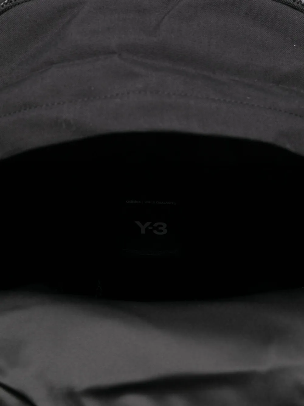 Y-3 Rugzak met logoplakkaat Zwart