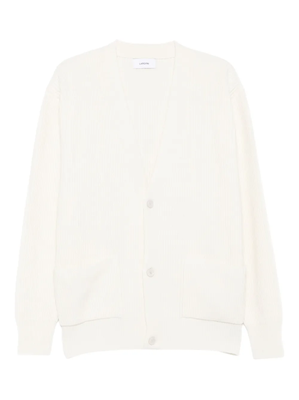 Lardini ribbed buttoned-front cardigan | Neutrals | Image 1