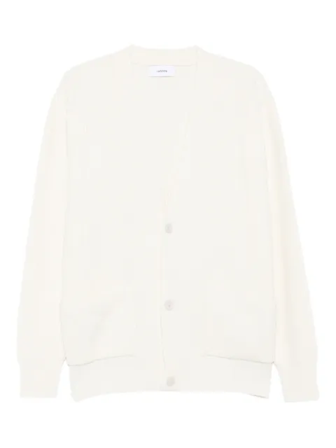 Lardini ribbed buttoned-front cardigan