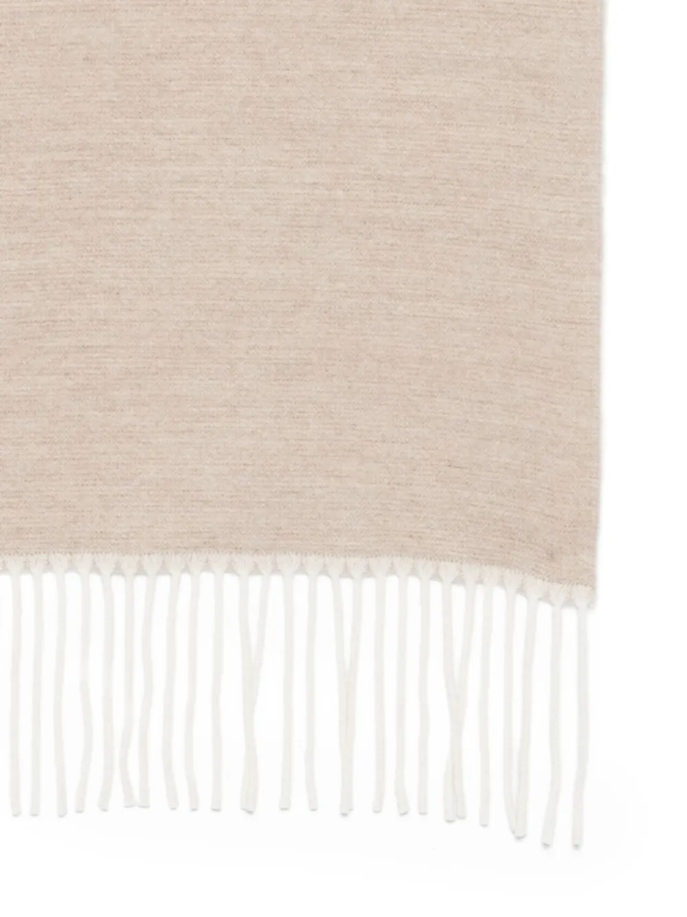 Lardini fringed wool scarf Beige