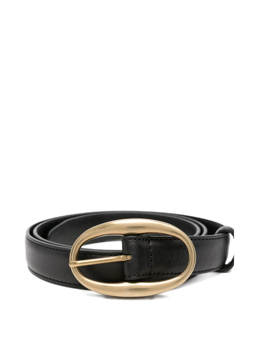 Lardini Riem met ovalen gesp Zwart