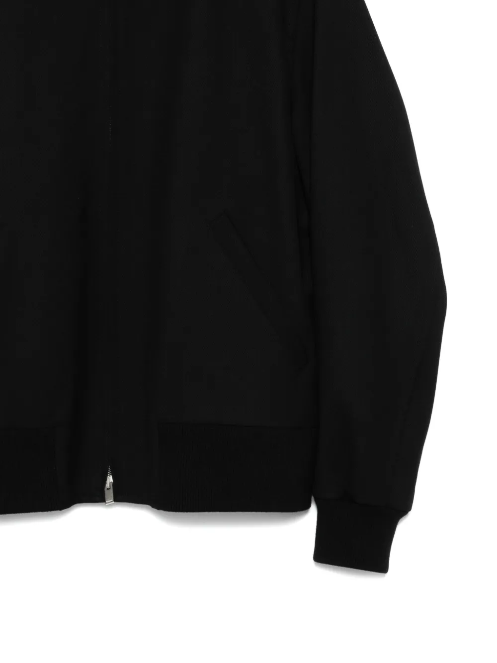 Lardini zip-front bomber jacket Zwart
