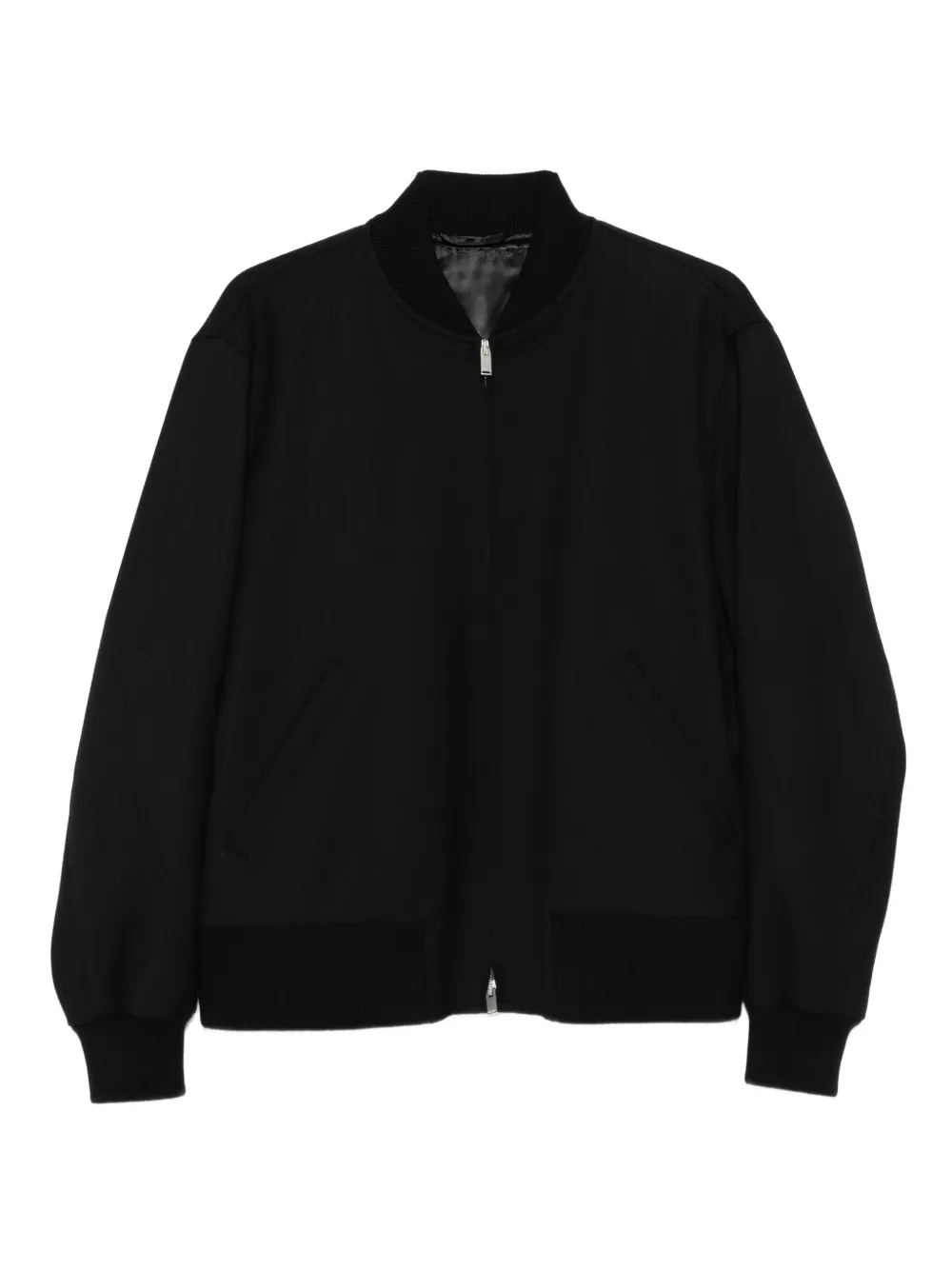 Lardini zip-front bomber jacket | Black | Image 1