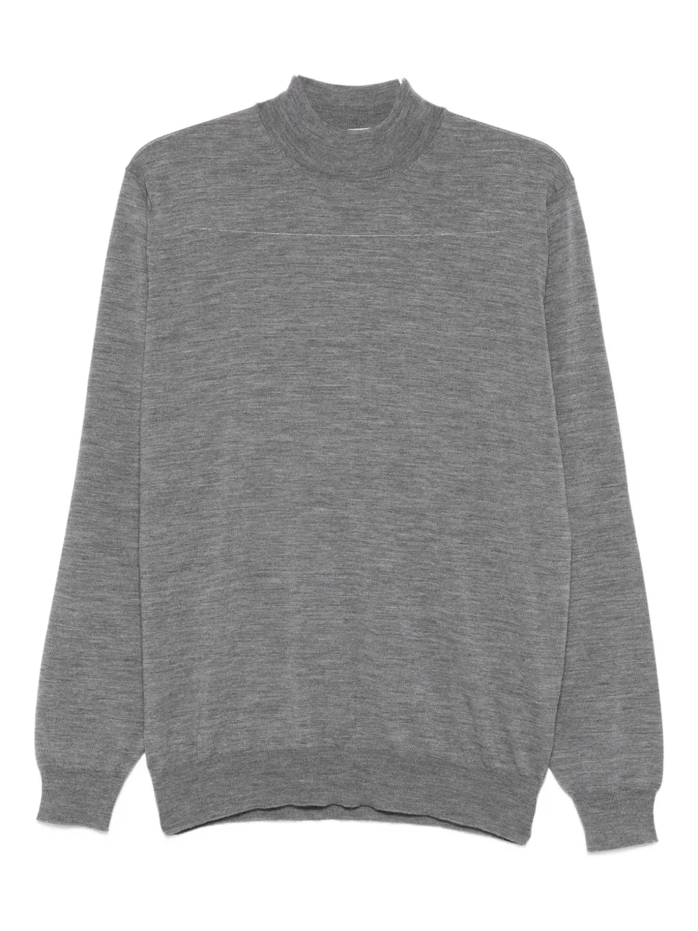 Lardini Wollen trui met opstaande hals Grijs