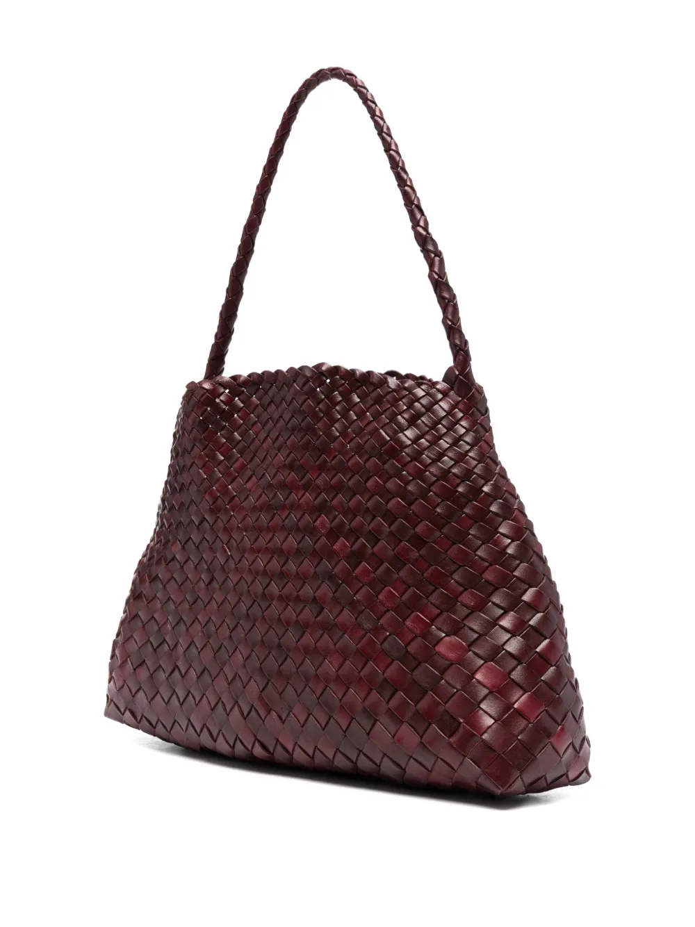 Dragon Diffusion Woven-leather Tote Bag In Red
