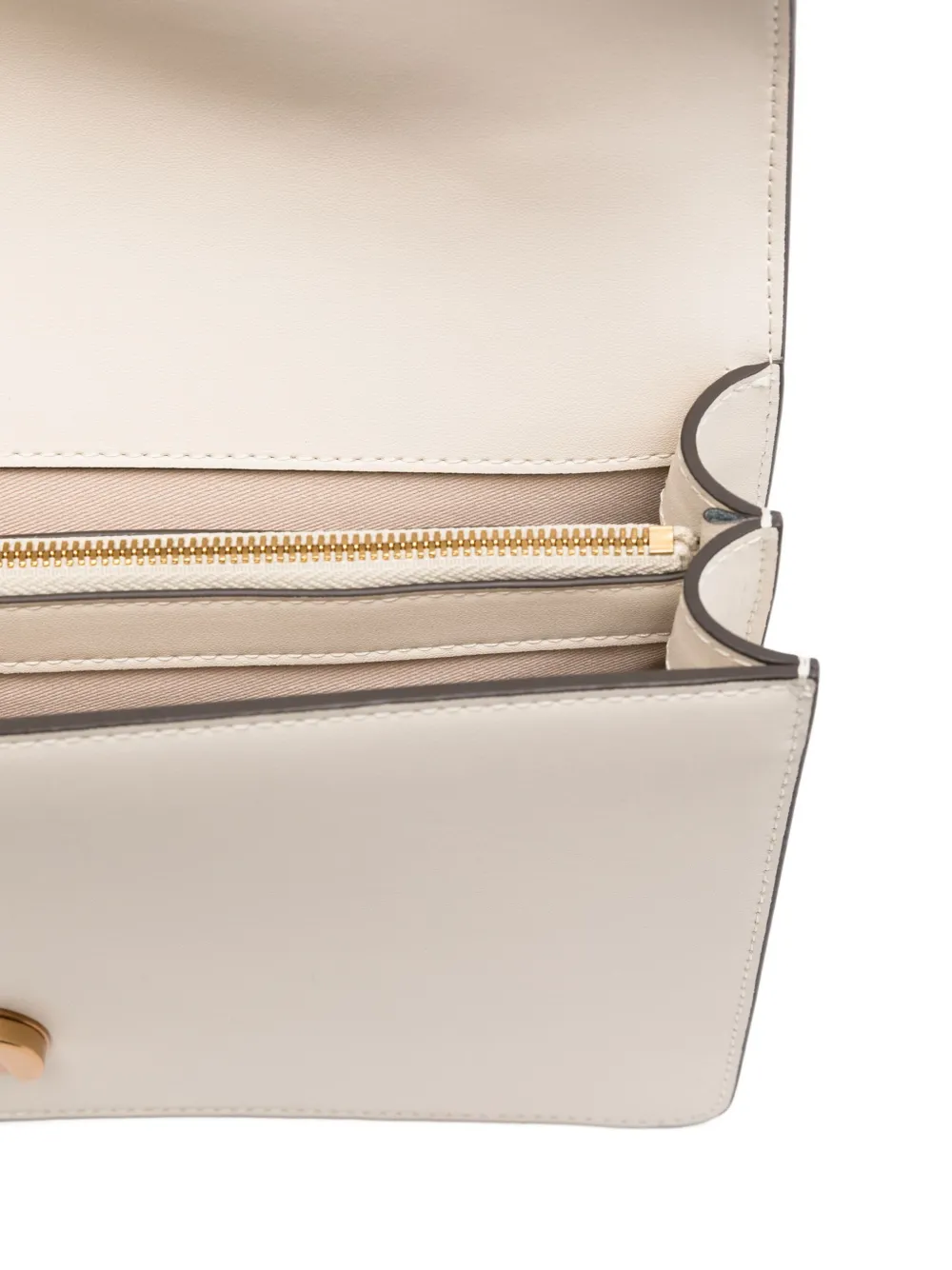 PINKO Kleine Love One Classic leren crossbodytas Wit