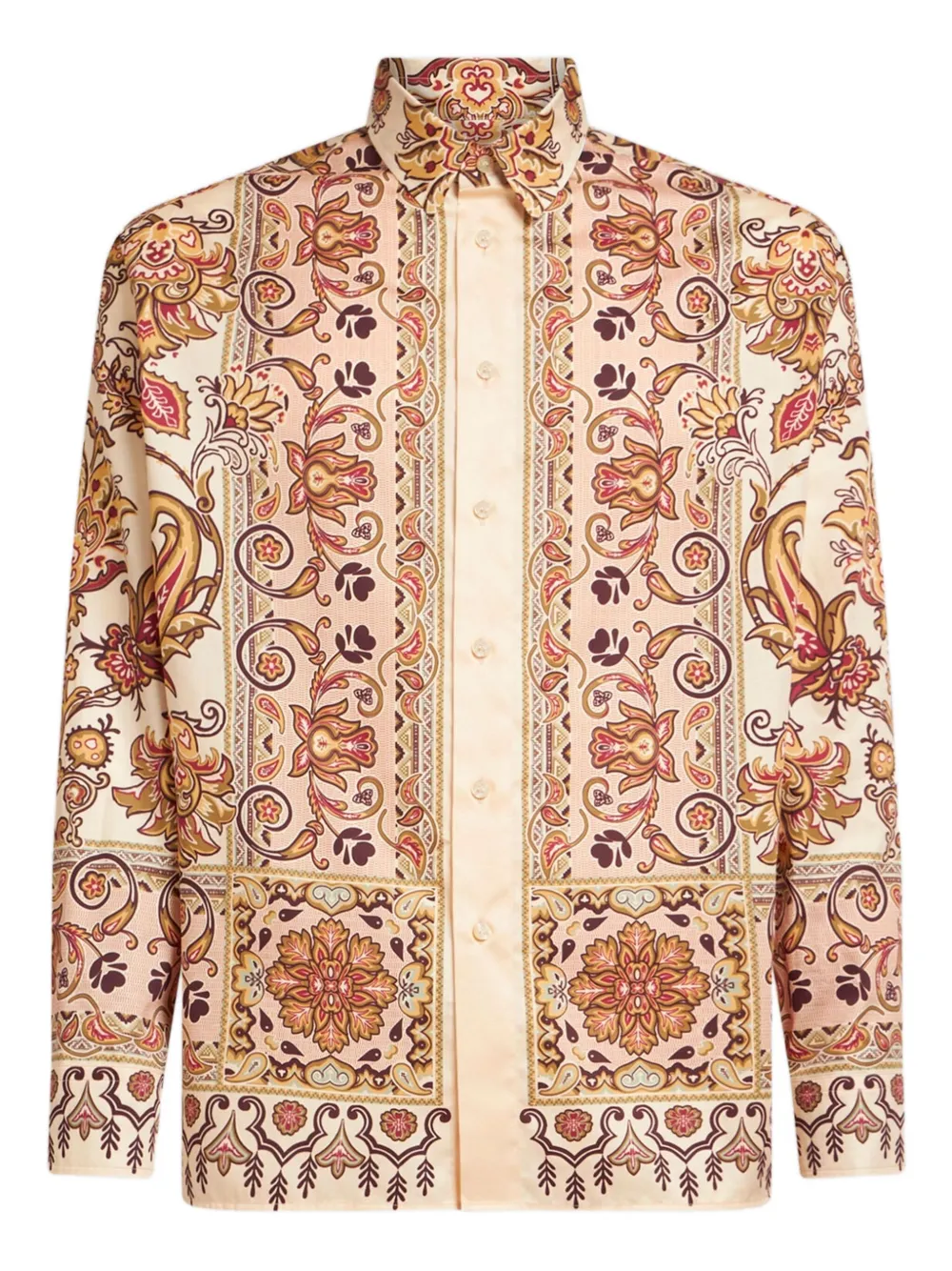 ETRO paisley-print cotton shirt Beige