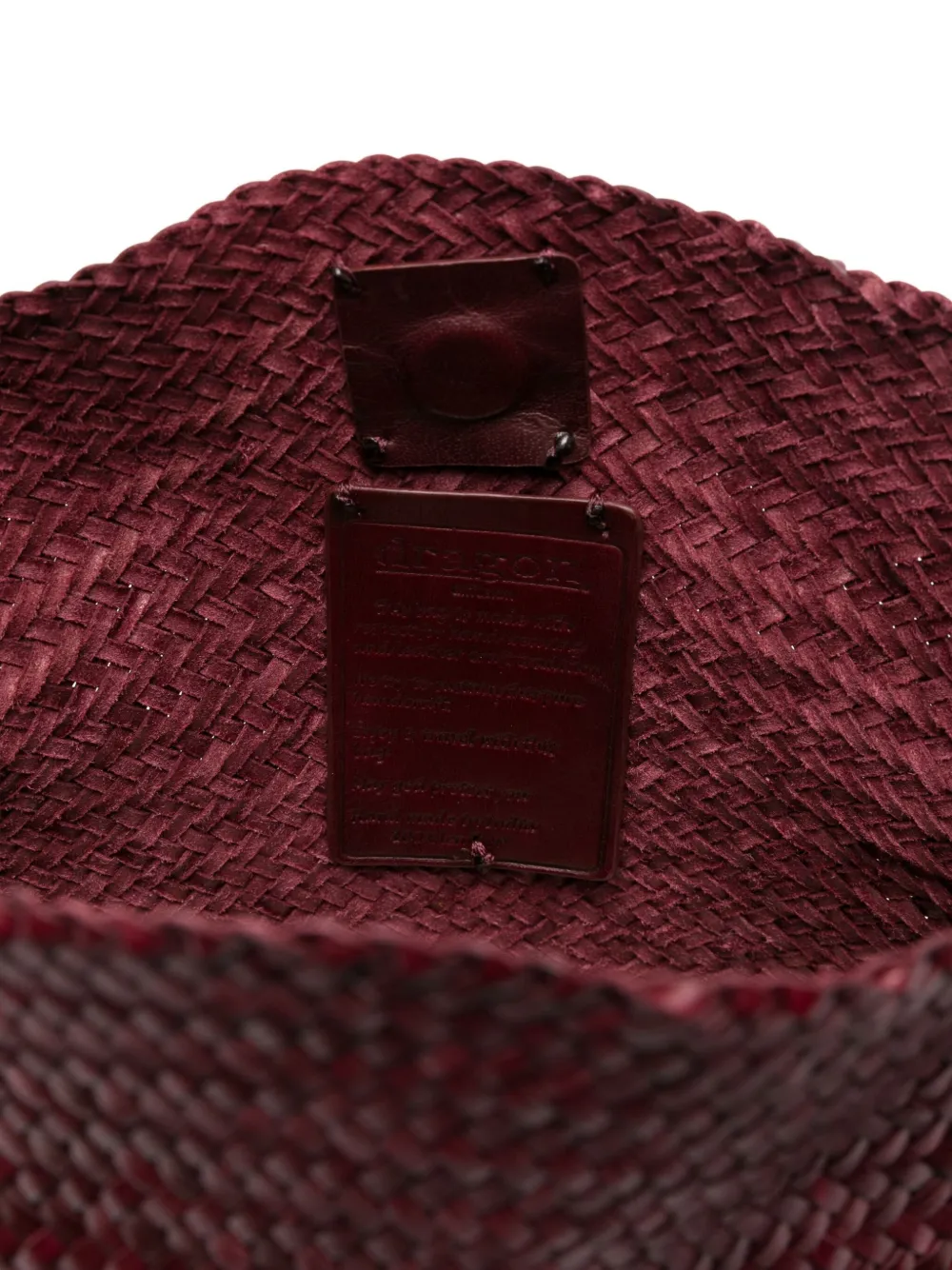 DRAGON DIFFUSION woven leather shoulder bag Rood
