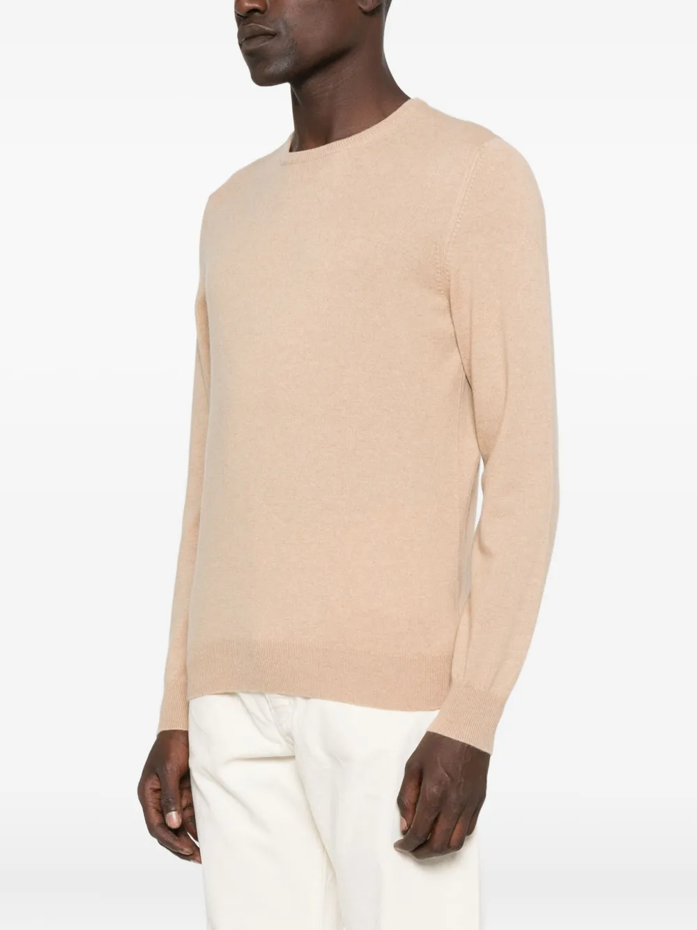Fileria Crew-neck Cashmere Sweater In Neutral