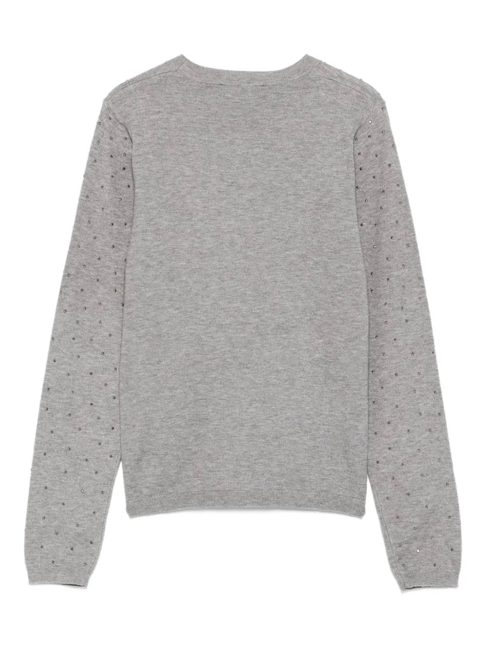 Seventy Embellished Round-neck Sweater In Gray
