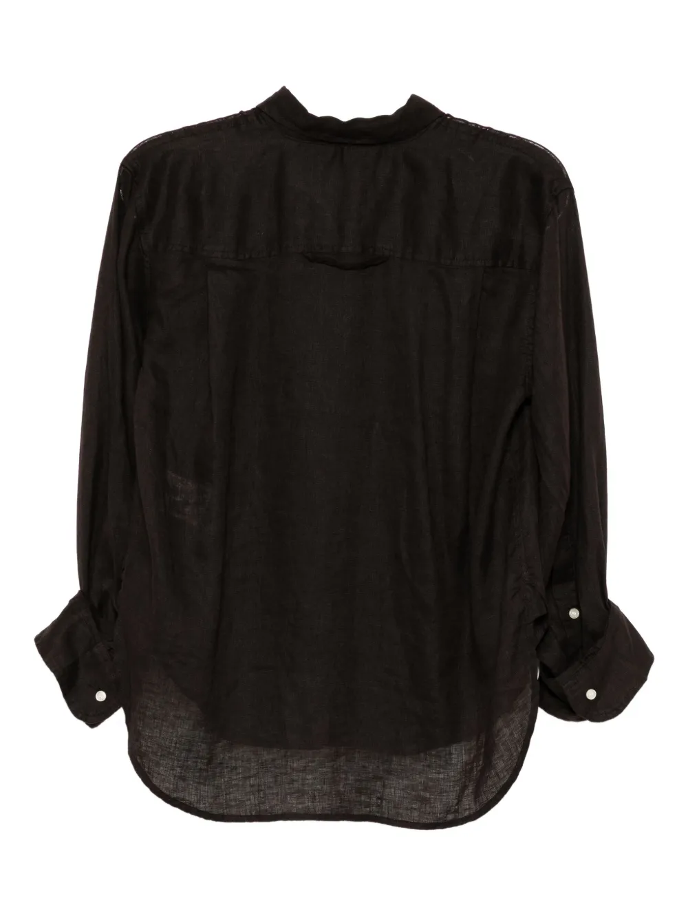 Citizens of Humanity Kayla Shrunken linnen blouse Bruin