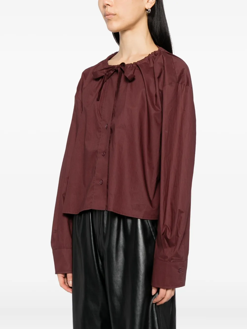 Day Birger Et Mikkelsen Long-sleeved Shirt In Brown