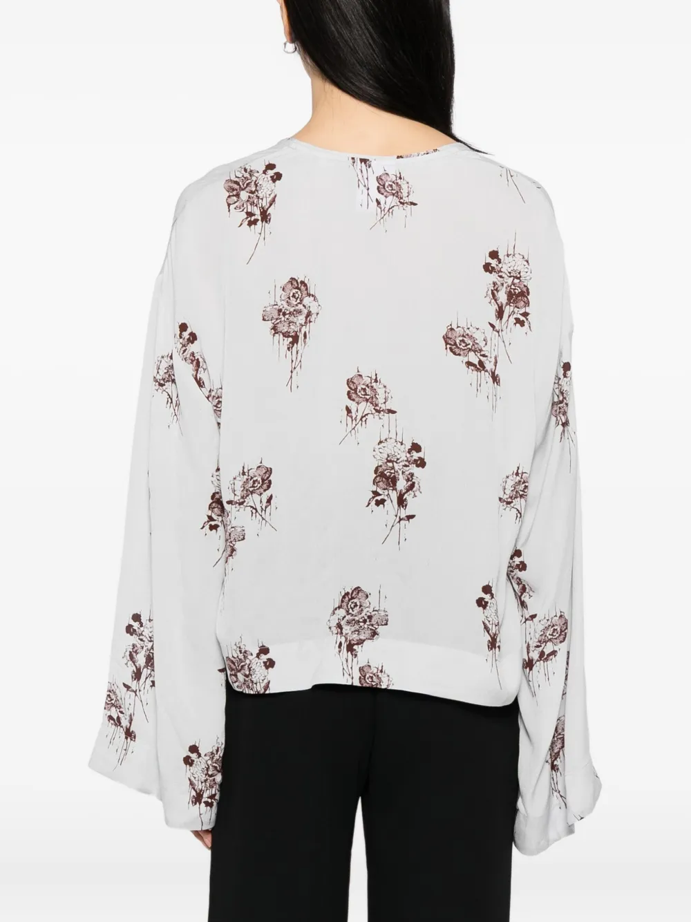 Day Birger Et Mikkelsen Top met bloemenprint Grijs