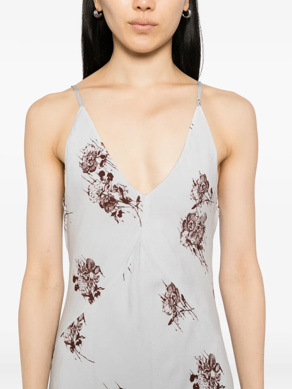 Day Birger Et Mikkelsen Jurk met bloemenprint Grijs